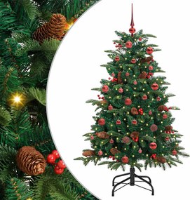 vidaXL Τεχνητό Χριστουγεννιάτικο Δέντρο με 150 LED Πράσινο 150 cm