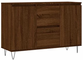 vidaXL Μπουφές Καφέ Δρυς 101,5 x 35 x 70 εκ. από Επεξεργασμένο Ξύλο