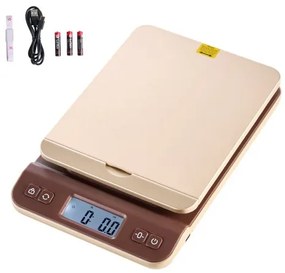 VEVOR Digital Shipping Postal Scale, 2 g High Accuracy, 40 kg Postal Scale with Hold/Tare/Auto-off Function, Flip Holder Design &amp; Easy Calibration, Fit for Home and Office Use, Battery Included