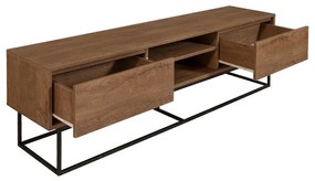 Έπιπλο τηλεόρασης Amedeo Megapap χρώμα καρυδί 180x40x50εκ.