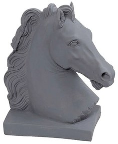 Διακοσμητικό Άλογο G.S7.N37K1 20cm Grey Espiel Γύψος