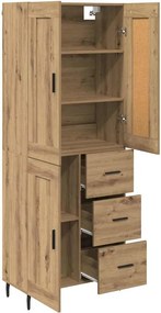 vidaXL Highboard 2 τμχ. Artisan Oak 69,5 x 34 x 180 εκ.