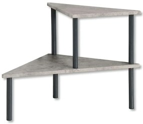 Ράφι Οργάνωσης Κουζίνας Γωνιακό 53x38x38cm Grey-Black Kesper Μοριοσανίδα, Μέταλλο