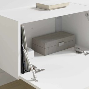 vidaXL Ντουλάπι Τηλεόρασης Τοίχου 2 pcs Λευκό 60 x 31 x 29,5 εκ
