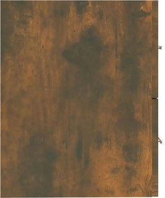 vidaXL Ντουλάπι Νιπτήρα Καπνιστή Δρυς 60 x 38,5 x 48 εκ. Επεξεργ. Ξύλο
