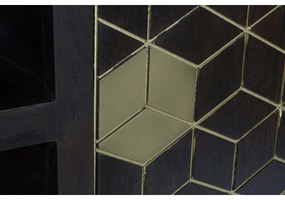 Τηλεόραση DKD Home Decor 140 x 40 x 55 cm Μαύρο Μέταλλο ξύλο ακακίας