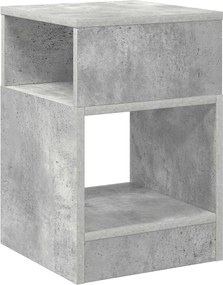 vidaXL End Table Σκυρόδεμα Γκρι 30,5 x 30 x 45 εκ Επεξεργασμένο ξύλο