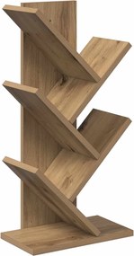 vidaXL Ραφιέρα Δέντρου 4-Επίπεδη 30 x 18 x 60 εκ Επεξεργασμένο Ξύλο