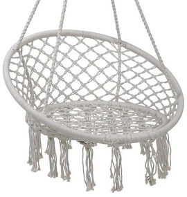 Κρεμαστή αιώρα - κάθισμα 60x80 cm Λευκό SDS-24668