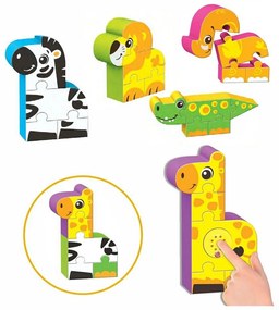 Παιδικό παζλ Reig Zoo Blocks 22 Τεμάχια