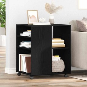 vidaXL Κάβα Αποθήκευσης Μαύρη Βελανιδιά 60x53x72,5 εκ Επεξεργασμένο Ξύλο