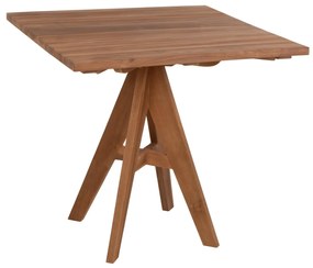 OUTDOOR DINING TABLE LEO  SQUARE TEAK WOOD 80x80x75Hcm.