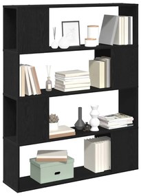 vidaXL Κέντρο ψυχαγωγίας Μαύρο 100 x 24 x 124 cm Επεξεργασμένο ξύλο