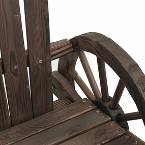 vidaXL Καρέκλα Κήπου Adirondack από Μασίφ Ξύλο Ελάτης