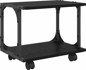 vidaXL Σταντ Εκτυπωτή Μαύρη Οξυά 41 x 28 x 33.5 εκ. Επεξεργασμένο ξύλο