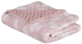 DAS BABY ΚΟΥΒΕΡΤΑ FLEECE 75X100 RELAX 4902 PINK