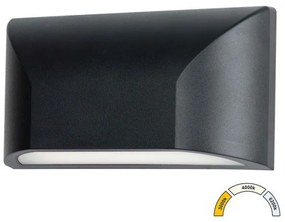 Απλίκα Φωτιστικό Τοίχου LED 6W Οβάλ ΙΡ65 3CCT Lumen-9-96618-Ανθρακί 9-96618