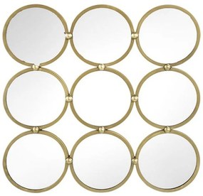 Καθρέπτης Τοίχου 83728-DS 69x3,5x69cm Gold Artekko Metal