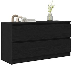 vidaXL Έπιπλο Τηλεόρασης Μαύρο 100x35x54 εκ. Επεξ. Επεξεργασμένο Ξύλο