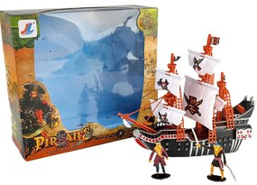 Πειρατικό Καράβι Μεσαίο Με Πειρατές Σε Κουτί 32x11x29εκ. Toy Markt 71-3239