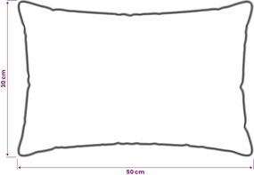 vidaXL Μαξιλάρι 2 τμχ. 30 x 50 cm Ίνες μπαμπού Λευκό