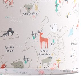 Παιδικό φωτιστικό οροφής VEIS Animal Map