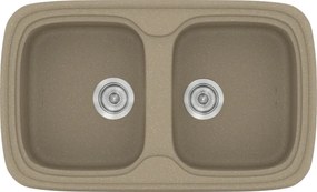 Sanitec Classic 312 (82×50) - Γρανιτένιος νεροχύτης - Granite Taupe