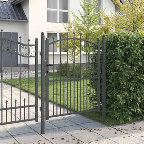 vidaXL Πύλη Φράχτη με Ακίδες EMMEN 150 x 100 cm