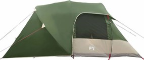 vidaXL Σκηνή Dome 4 Ατόμων με στέγη Πράσινο 455 x 252 x 178 εκ