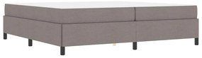 vidaXL Κρεβάτι με ελατήρια Ταμπά και Μαύρο 200 x 200 cm