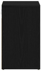vidaXL Ντουλάπα Παπουτσιών με ράφι Μαύρη δρυς 52 x 30 x 50.5 εκ.