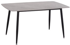 ΤΡΑΠΕΖΙ RAVEN HM18149.13 ΚΕΡΑΜΙΚΟ TOP ΜΕ ΟΨΗ ΓΚΡΙ ΜΑΡΜΑΡΟ 140x80x74Υεκ.