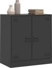 vidaXL Ντουλάπι Μαύρο 67 x 39 x 73 εκ. από Ατσάλι