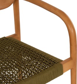 ΠΟΛΥΘΡΟΝΑ OSLO HM9636.05 ΞΥΛΟ TEAK ΦΥΣΙΚΟ &amp; ΣΧΟΙΝΙ--B’ΔΙΑΛΟΓΗΣ 55x54x80Yεκ.