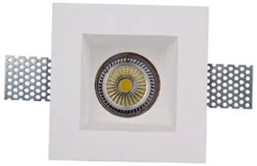Σποτ χωνευτό τετράγωνο από γύψο InLight-Χ0001-Λευκό Χ0001