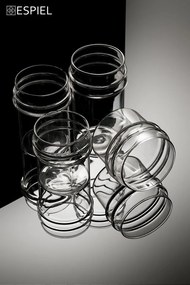 SLIM-RING LD 500ML BOROSILICATE 7X14,2CM SET/4