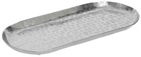 Διακοσμητική Πιατέλα 3-70-357-0254 37x16x2cm Silver Inart Aluminium
