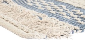 Χαλί DKD Home Decor 180 x 120 x 2 cm Μπλε βαμβάκι Λευκό Boho