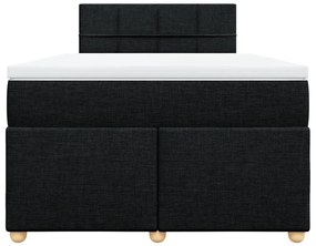 ΚΡΕΒΑΤΙ BOXSPRING ΜΕ ΣΤΡΩΜΑ ΜΑΥΡΟ 120X190 ΕΚ. ΥΦΑΣΜΑΤΙΝΟ 3288921