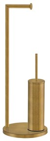 Καλόγερος με Πιγκάλ-Χαρτοθήκη Επιδαπέδιος W220 x D220 x H830mm Ορείχαλκος Sanco Bronze Mat 0542-M25