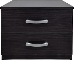 Κομοδίνο Athos pakoworld σε wenge απόχρωση 48x40x41.5εκ