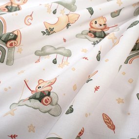 Πάνα Χασέ (80x80) Dimcol Cloudy Bear 581 White - Olive