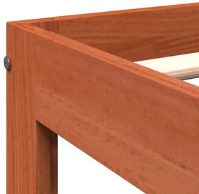 vidaXL Σκελετός Κρεβ. Χωρίς Στρώμα Καφέ Κεριού 90x200 εκ Μασίφ Πεύκο
