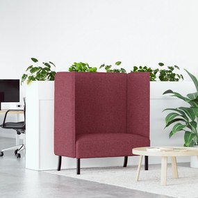 vidaXL Καναπές Υψηλού Πίσω Μπορντό 109x56x121 cm Υφάσματος