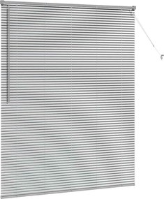 vidaXL Βενετσιάνικες Ρόδες Ασημί 175 x 140 εκ. Αλουμίνιο