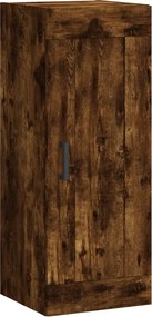 vidaXL Ντουλάπι Καπνιστή δρυς 34,5x34x180 εκ. από Επεξεργασμένο Ξύλο