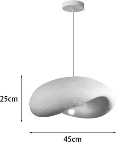 Φωτιστικό οροφής led Ferecon pakoworld E27 ps λευκό Φ45x25εκ