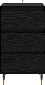 vidaXL Πλαϊνό γραφείο Μαύρη δρυς 35 x 40 x 70 εκ. Επεξεργασμένο ξύλο