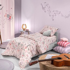 Σεντόνια Παιδικά Με Λάστιχο Jazz (Σετ 3τμχ) Lilac Saint Clair Single 100x228cm 100% Cotton