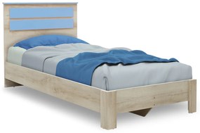 Κρεβάτι παιδικό Looney pakoworld σε χρώμα castillo-μπλε 100x200εκ - 123-000076 - 123-000076